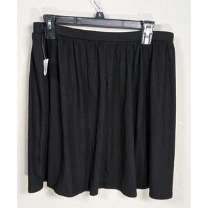 Old Navy Black Soft Knit Skirt Elastic Waist Size Large‎ NEW